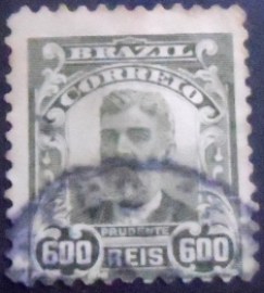 Selo postal do Brasil de 1906 Prudente de Moraes