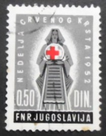 Selo postal da Iugoslávia de 1952 Charity stamp