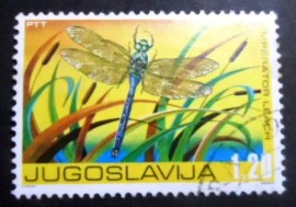 Selo postal da Iugoslávia de 1976 Emperor Dragonfly