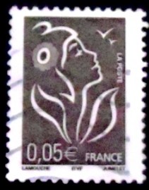 Selo postal da França de 2005 Marianne de Lamouche 5