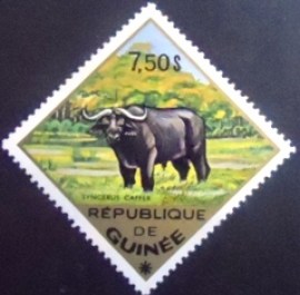 Selo postal da Guiné de 1975 African Buffalo