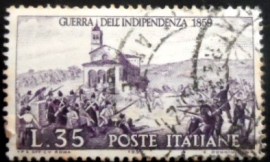 Selo postal da Itália de 1959 Battle of San Fermo