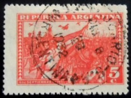 Selo postal da Argentina de 1931 The march of the freedom fighters