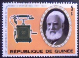 Selo postal da Guiné de 1976 A.G. Bell