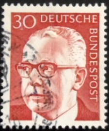 Selo postal da Alemanha de 1971 Dr. Gustav Heinemann 30