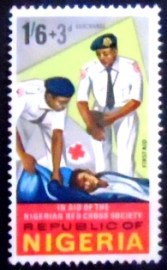 Selo postal da Nigéria de 1966 Civilian First Aid