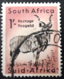 Selo postal da África do Sul de 1954 Greater Kudu