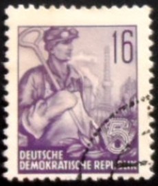 Selo postal da Alemanha de 1953 Steel smelting iron works