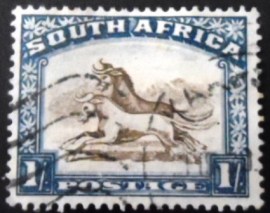Selo postal da África do Sul de 1927 Wildebeest South