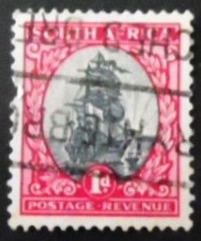Selo postal da África do Sul de 1926 Van Riebeeck's Ship
