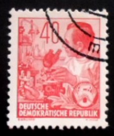 Selo postal da Alemanha de 1954 Chemists