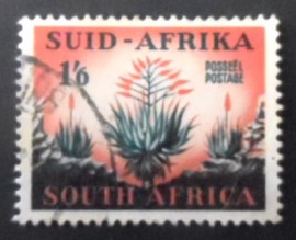 Selo postal da África do Sul de 1953 Aloes