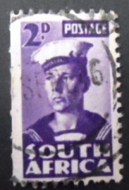 Selo postal da África do Sul de 1943 Sailor South