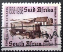 Selo postal da África do Sul de 1958 German settlers
