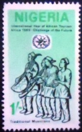 Selo postal da Nigéria de 1969 Musicians
