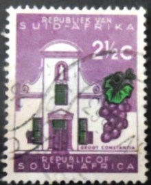 Selo postal da África do Sul de 1961 Groot Constantia