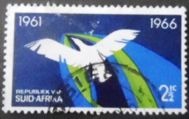Selo postal da África do Sul de 1966 Bird Suid