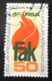 Selo postal da África do Sul de 1979 Afrikaans Cultural Societies