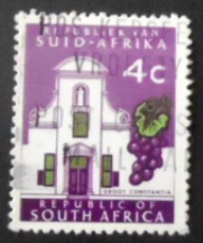 Selo postal da África do Sul de 1971 Groot Constantia