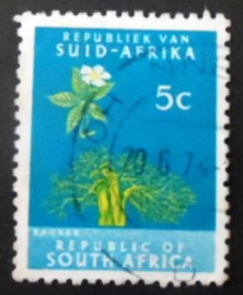 Selo postal da África do Sul de 1961 Baobab