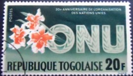 Selo postal do Togo de 1965 Flower