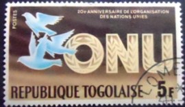 Selo postal do Togo de 1965 Colomb
