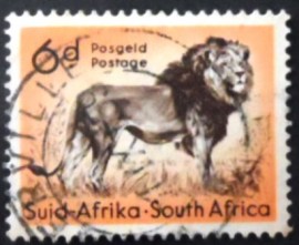 Selo postal da África do Sul de 1954 Lion