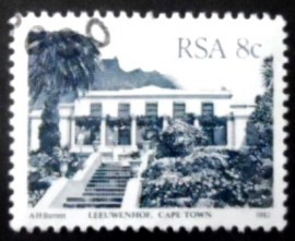 Selo postal da África do Sul de 1983 Leeuwenhof