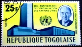 Selo postal do Togo de 1965 Adlai E. Stevenson