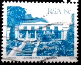 Selo postal da África do Sul de 1982 Leeuwenhof
