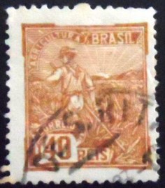 Selo postal do Brasil de 1922 Agricultura 40