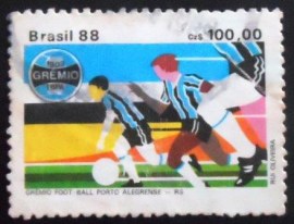 Selo postal do Brasil de 1988 Grêmio Foot Ball