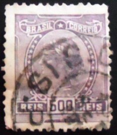 Selo postal do Brasil de 1918 Alegoria República 500 - 168 U