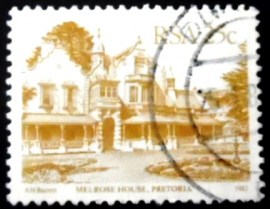 Selo postal da África do Sul de 1982 Melrose House