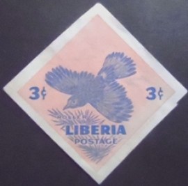 Selo postal da Libéria de 1953 Roller