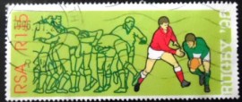 Selo postal da África do Sul de 1995 Rugby