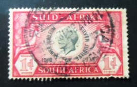 Selo postal da África do Sul de 1935 King George V Silver