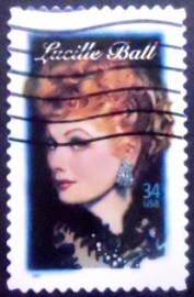 Selo postal dos Estados Unidos de 2001 Lucille Ball