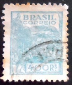 Selo postal do Brasil de 1942 Trigo 400 U