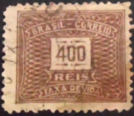 Selo postal do Brasil de 1922 Cifra Horizontal 400