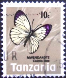 Selo postal da Tanzânia de 1973 Bushveld Purple Tip