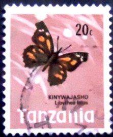 Selo postal da Tanzânia de 1973 African Snout Butterfly
