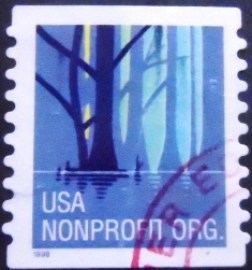 Selo postal dos Estados Unidos de 1998 Wetlands U