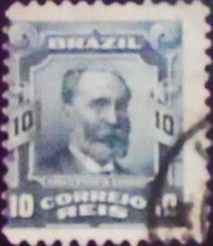 Selo postal do Brasil de 1906 Aristides Lobo U