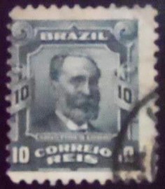 Selo postal do Brasil de 1906 Aristides Lobo U