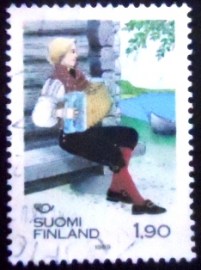 Selo postal da Finlândia de 1989 Norden 1989