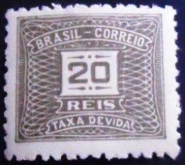 Selo postal do Brasil de 1942 Taxa Devida 20