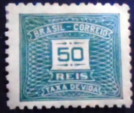 Selo postal do Brasil de 1933 Taxa Devida 50 - X 67 N