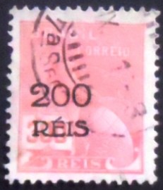 Selo postal do Brasil de 1933 Mercúrio 200 / 300