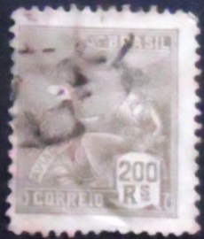 Selo postal do Brasil de 1928 Aviação 200